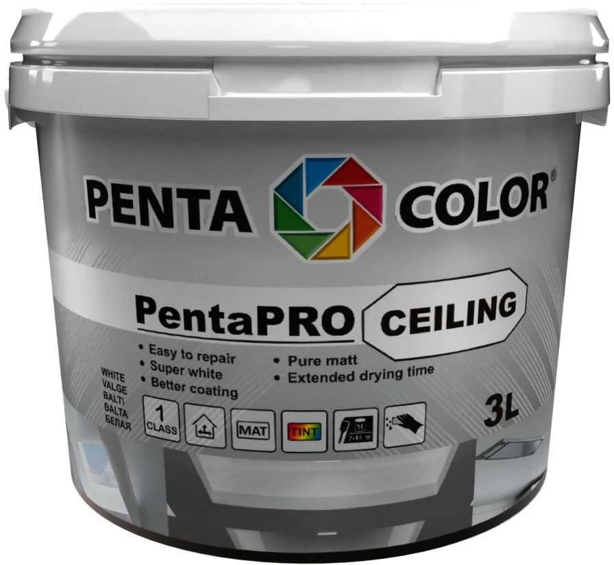Pentacolor PENTACOLOR PENTAPRO LUBŲ DAŽAI BALT3L