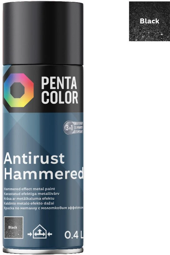Pentacolor PURŠKIAMI DAŽAI PENTA ANTIRŪTINIAI HAMM BLK 400ML