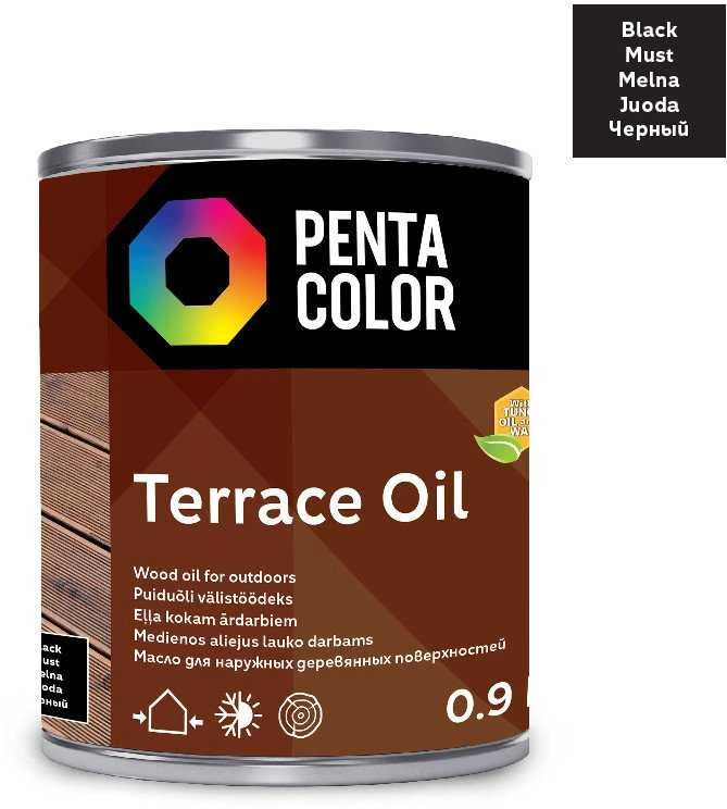 Pentacolor Terasų aliejus su Tungo terasų aliejumi