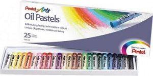 Aliejinės pastelės Pentel, 25 vnt