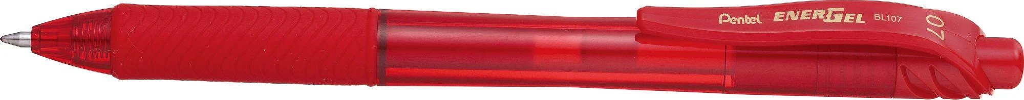 Gelinis rašiklis PENTEL ENERGELX, 0.7 mm., raudona
