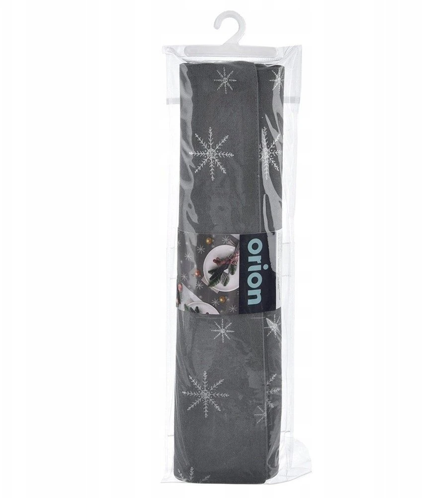 Pepco Orion stalo bėgiklis Kalėdoms 130x32 cm sidabrinė snaigė