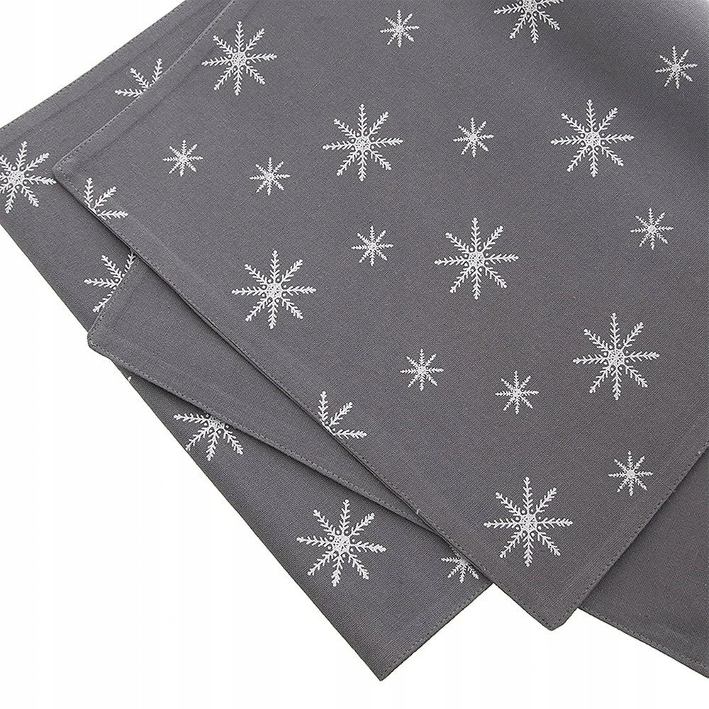 Pepco Orion stalo bėgiklis Kalėdoms 130x32 cm sidabrinė snaigė