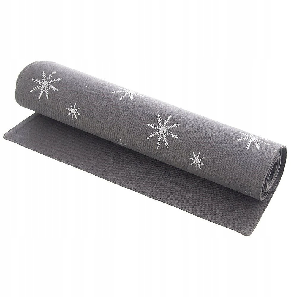 Pepco Orion stalo bėgiklis Kalėdoms 130x32 cm sidabrinė snaigė