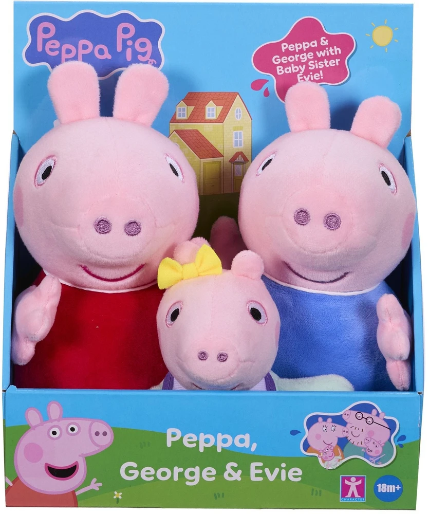 Peppa Pig - pliušinis žaislas 3 vnt. (8423)