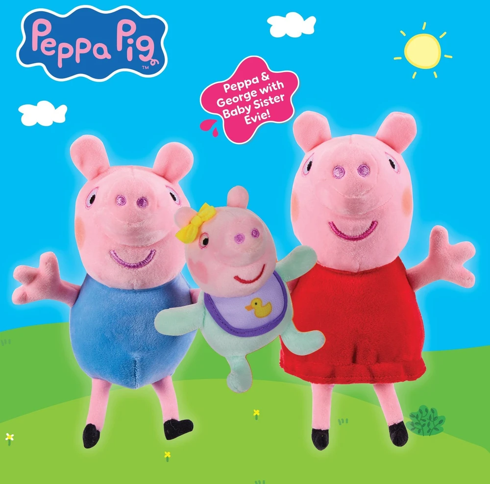 Peppa Pig - pliušinis žaislas 3 vnt. (8423)