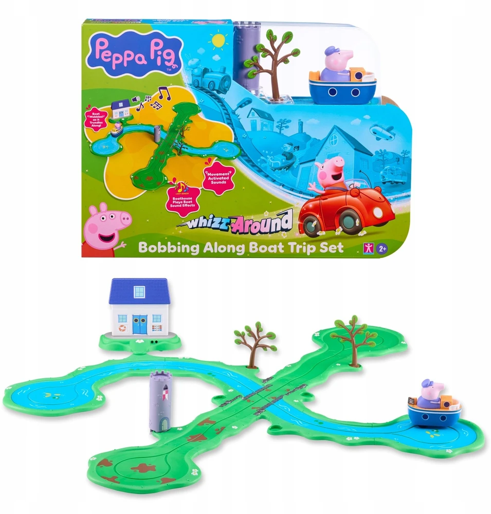 Peppa Pig Whizz Around Peppos upės žaidimų rinkinys