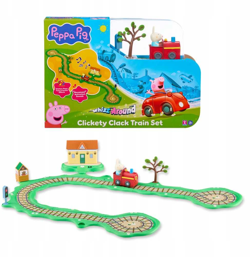 Peppa Pig - Šuoliukas aplink Clickety Clack traukinuką (8344)