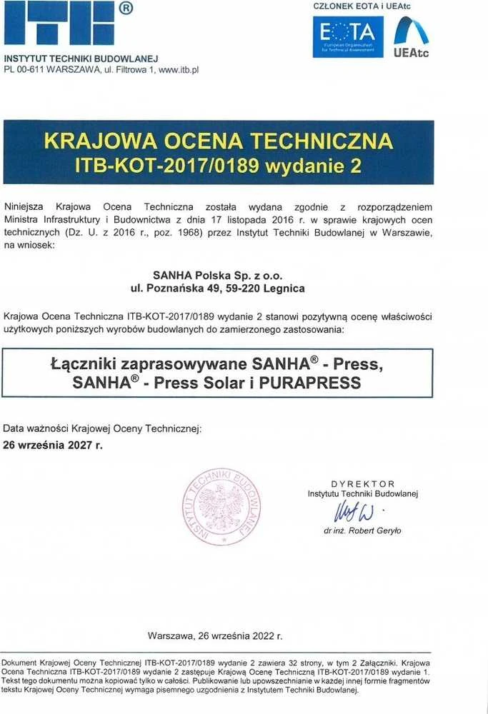 SANHA Perėjimo atšaka PxGZ 28x3/4 SANHA-Press