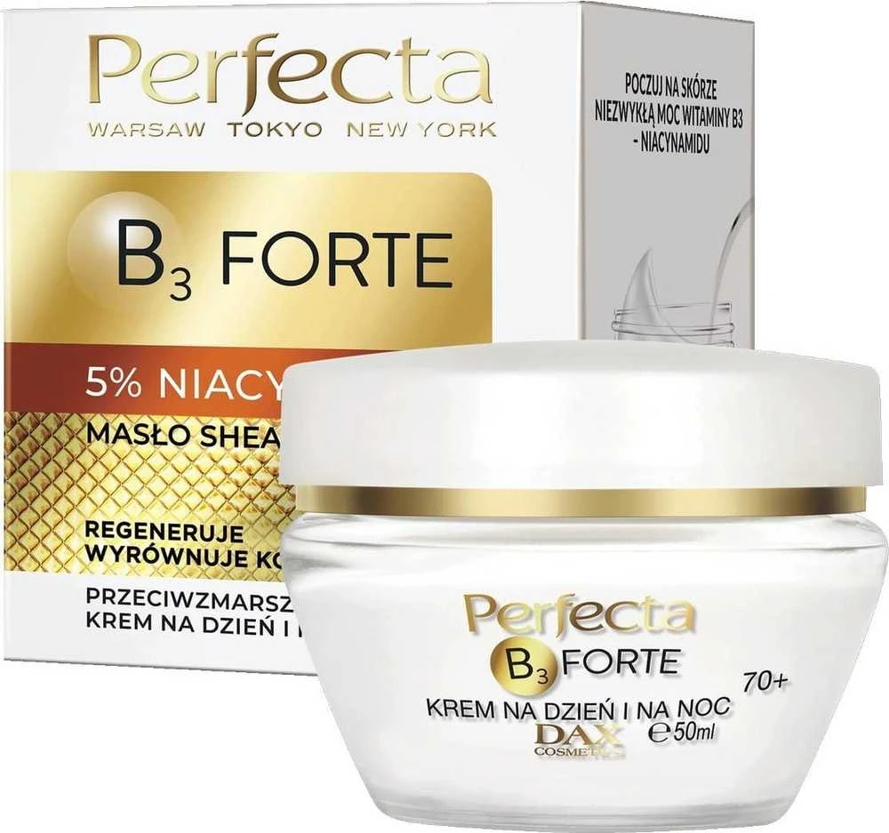 Perfecta B3 Forte dieninis ir naktinis kremas nuo raukšlių 70+ 50ml