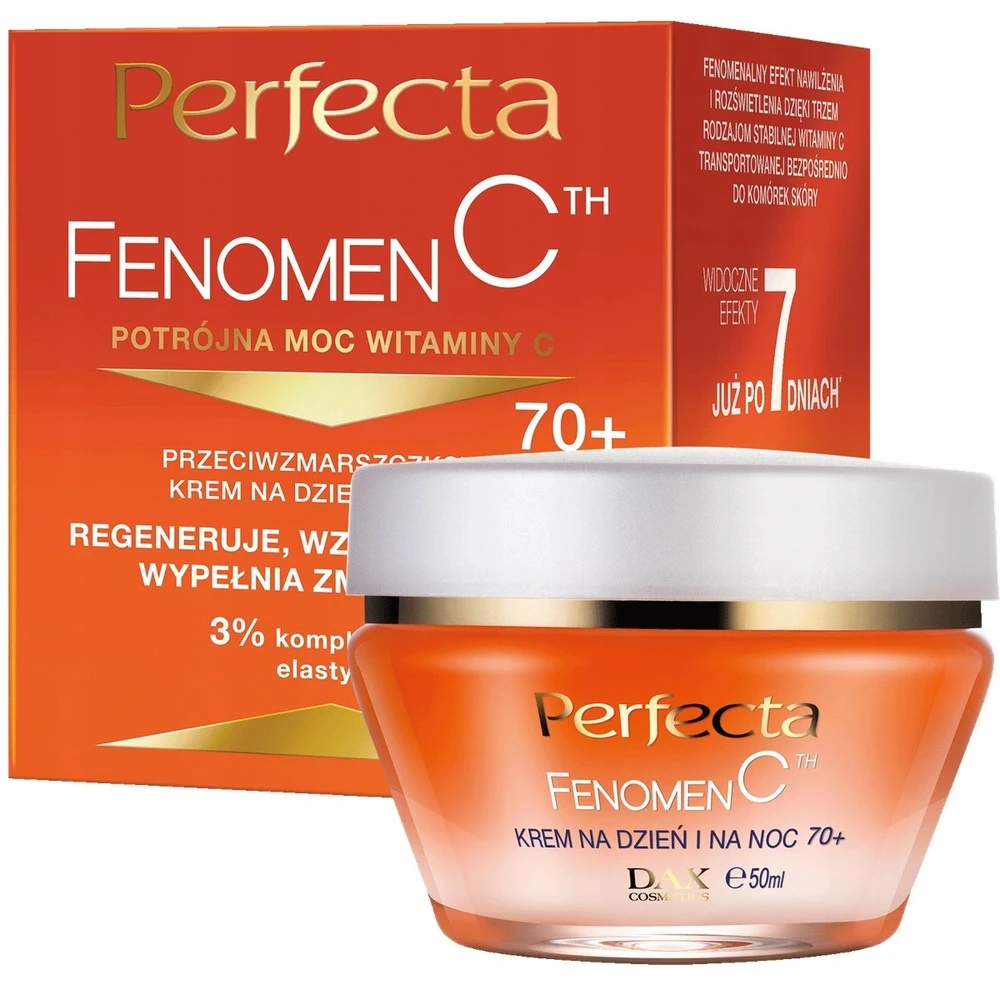 Perfecta „Phenomenon C“ veido kremas nuo raukšlių dienai ir nakčiai 70+ 50 ml