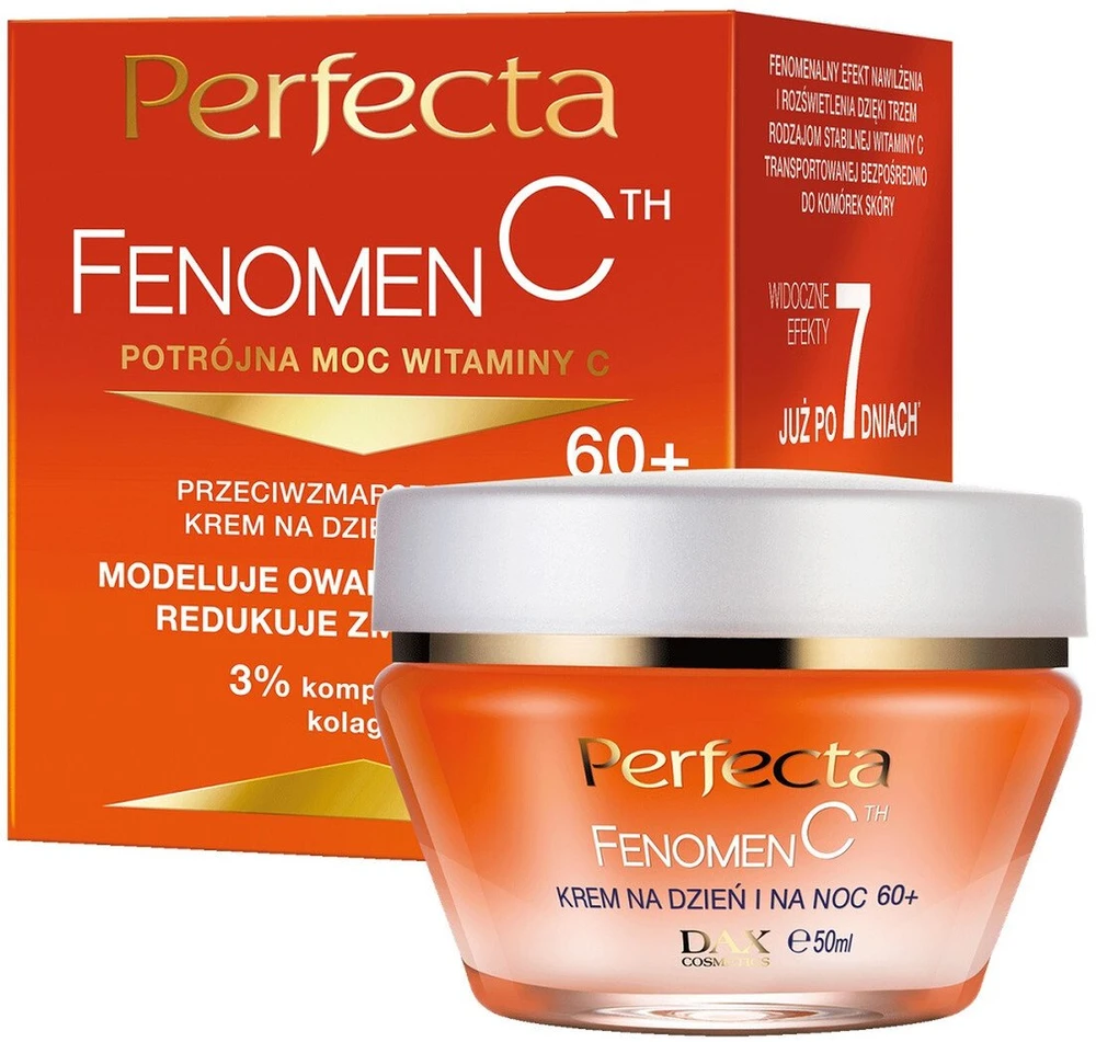 Perfecta „Phenomenon C“ veido kremas nuo raukšlių dienai ir nakčiai 60+ 50 ml