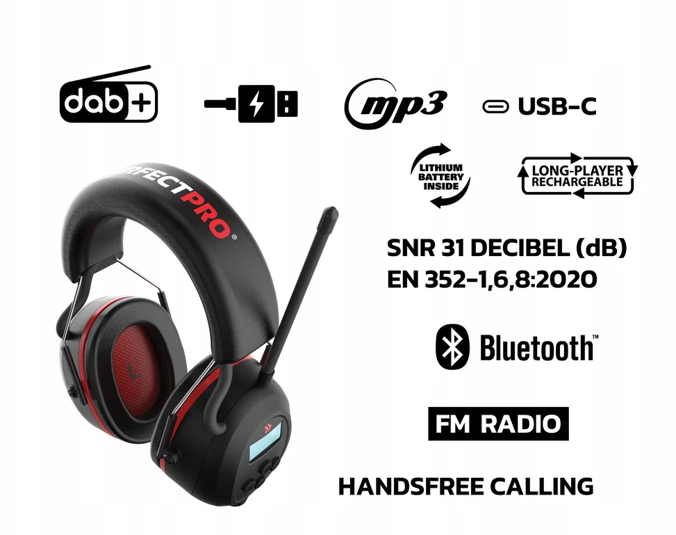 PerfectPro H-40 Earprotection statybvietės ausinės
