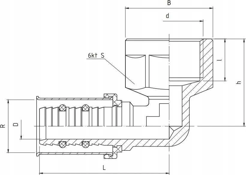 Perfexim 735 PERFEKT SYS. KOLANO ZAPRAS. TYP U 25x1 W