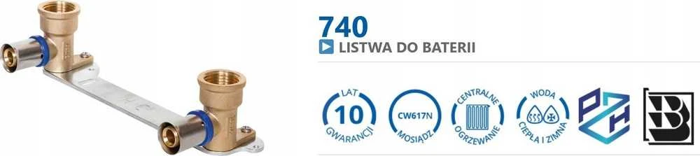 Perfexim 740 PERFEKT SYS. LISTWA BATERII TYP U L-100 16x2