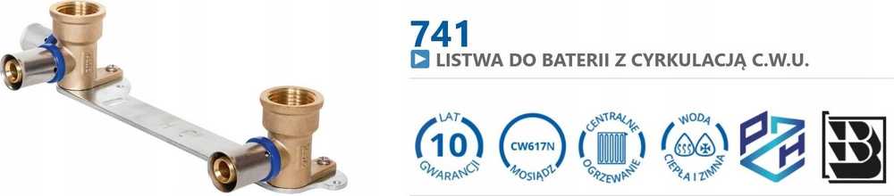 Perfexim 741 PERFEKT SYS. LISTWA BAT-CYRK. U L-150 16x1/2 W