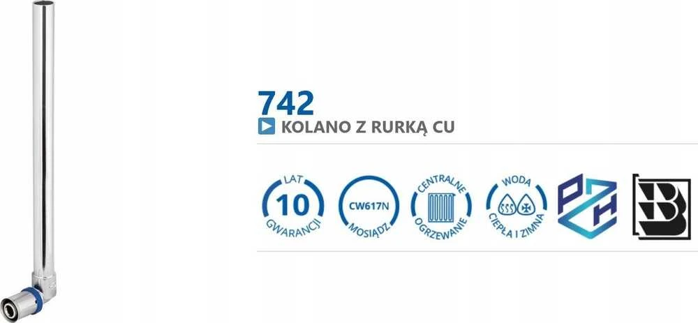 Perfexim 742 PERFEKT SYS. KOLANO Z RURA CU 16x2 TYP U 16x15