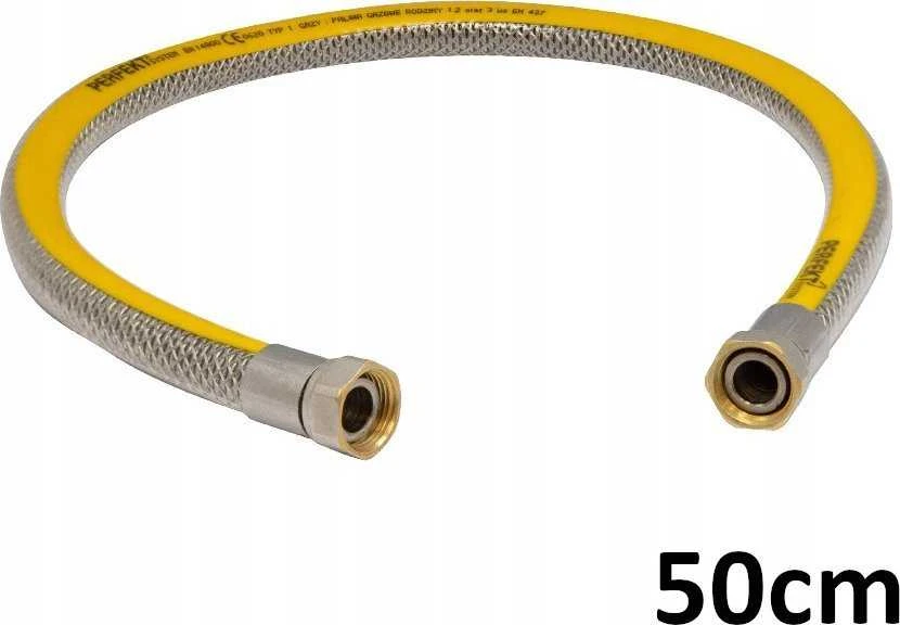 Perfexim PHA-250/2 DN12 jungiamoji žarna Type1 WW L-500 Saugus metalinis jungiamasis kabelis, gofruotas, lankstus EN14800