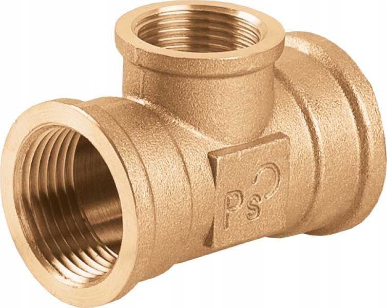 Perfexim Trójnik redukcyjny mosiądz WZW 1'' x 3/4'' wzmocniony PHA-314 G1xG3/4xG1 WZW PN16 [10/50]