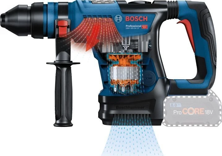 Bosch GBH 18V-34 CF, CC 2x8.0PrC, CoMo, 1880CV