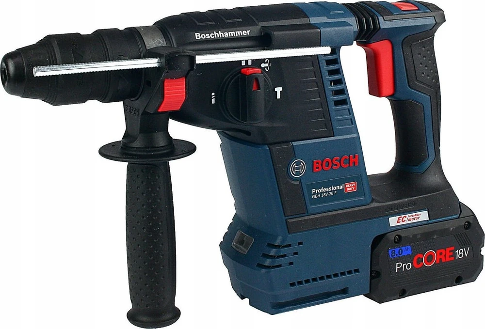 Bosch perforatorius GBH 187-LI; 18 V; 2,4 J; SDS-plus; 2x5,0 metų.