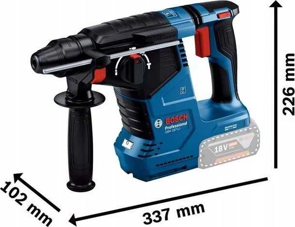 Bosch perforatorius GBH 187-LI; 18 V; 2,4 J; SDS-plus; 2x5,0 metų.