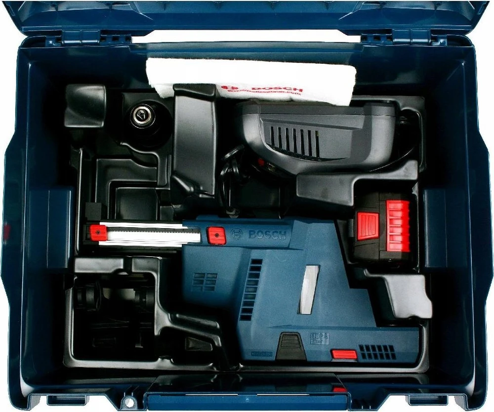 Bosch perforatorius GBH 187-LI; 18 V; 2,4 J; SDS-plus; 2x5,0 metų.