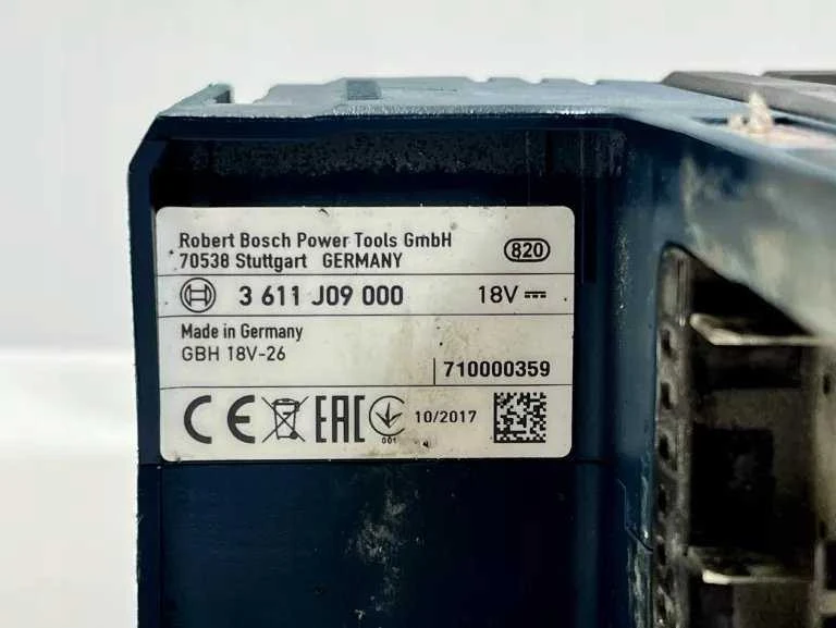Bosch perforatorius GBH 187-LI; 18 V; 2,4 J; SDS-plus; 2x5,0 metų.