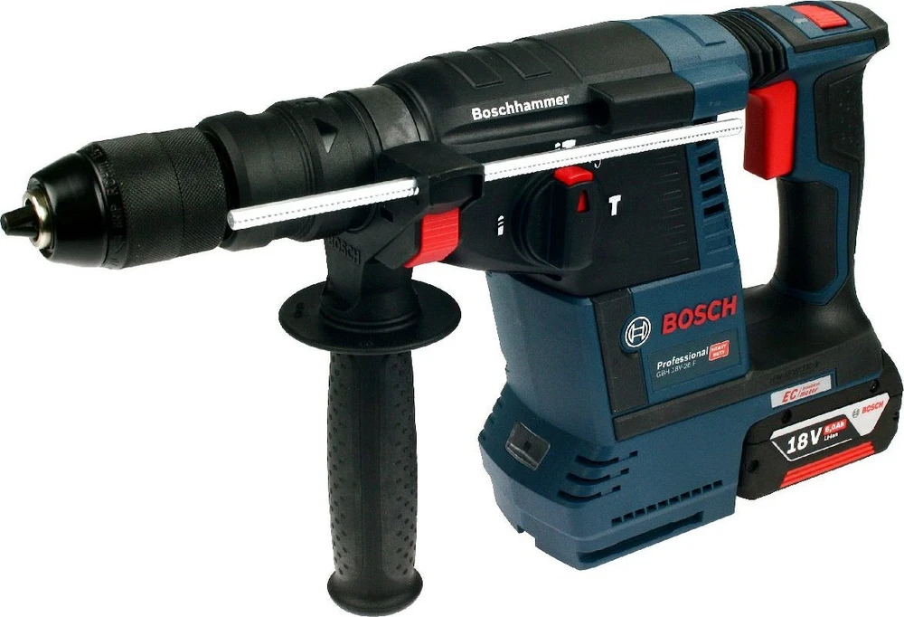Bosch perforatorius GBH 187-LI; 18 V; 2,4 J; SDS-plus; 2x5,0 metų.