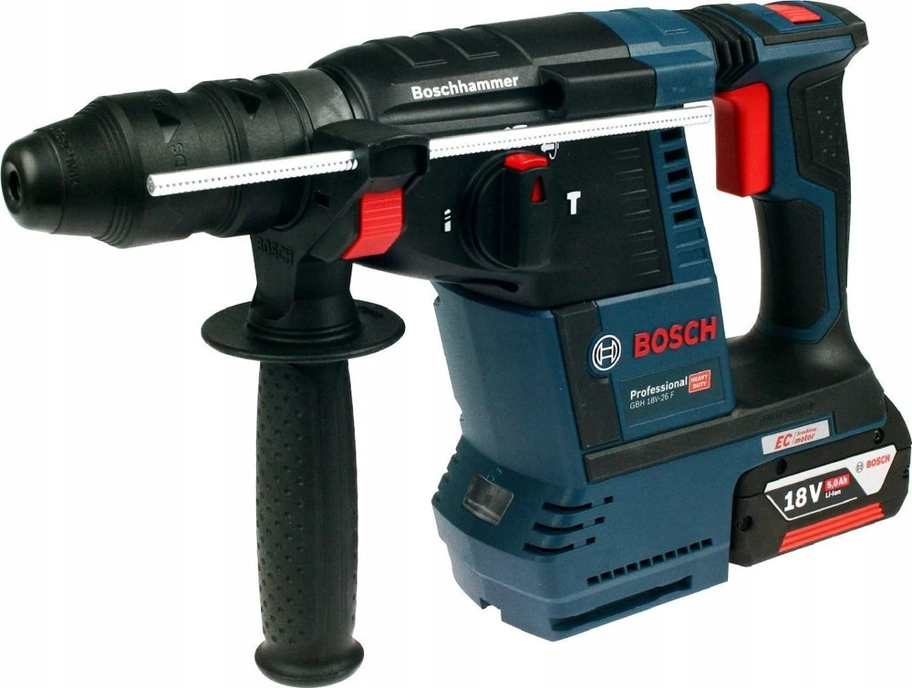 Bosch perforatorius GBH 187-LI; 18 V; 2,4 J; SDS-plus; 2x5,0 metų.