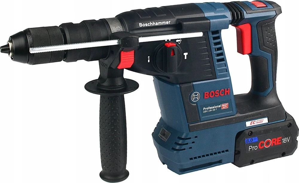 Bosch perforatorius GBH 187-LI; 18 V; 2,4 J; SDS-plus; 2x5,0 metų.