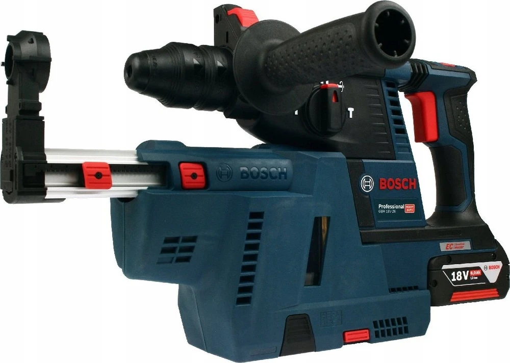 Bosch perforatorius GBH 187-LI; 18 V; 2,4 J; SDS-plus; 2x5,0 metų.