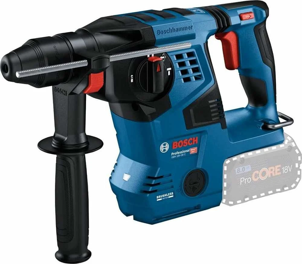Grąžtas Bosch GBH 18V-28 C solo, dėžutė
