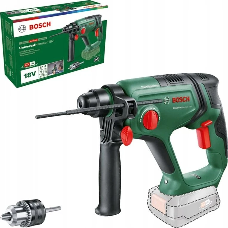 Bosch UniversalHammer 18V be akumuliatoriaus ir kroviklio Akum.perforatorius