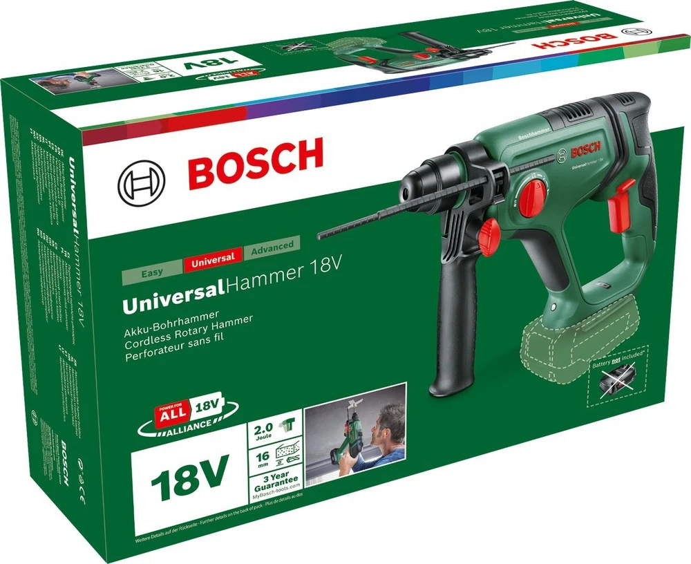 Bosch UniversalHammer 18V be akumuliatoriaus ir kroviklio Akum.perforatorius