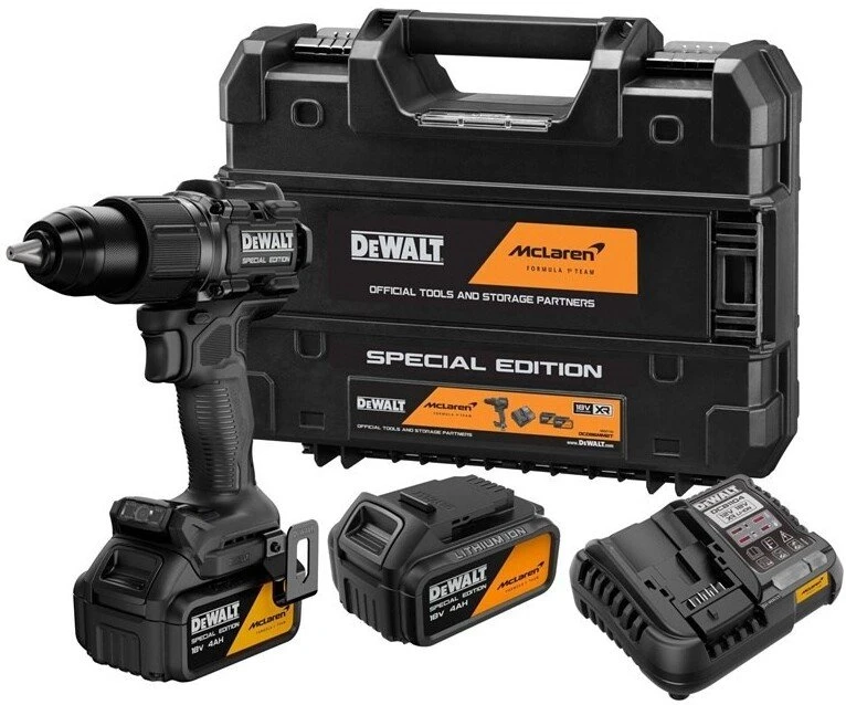 Grąžtas Smūginis suktuvas-gręžtuvas DeWalt DCD86MM2T; 18 V; 2x4,0 Ah akum.
