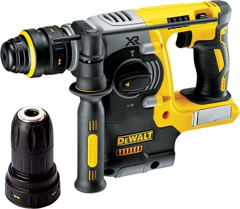 DEWALT akumuliatorinis perforatorius DCH274N, SDS-PLUS, 18V, 2.1J, papildomas griebtuvas, be akumuliatoriaus ir kroviklio