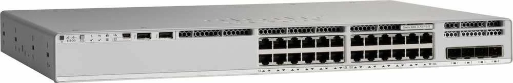 Šakotuvas CISCO Catalyst 9200L 24 prievadų PoE+ 4x1G uplink Switch Network Essentials