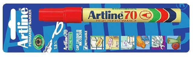 Artline Permanent marker artline 70, rund, blå