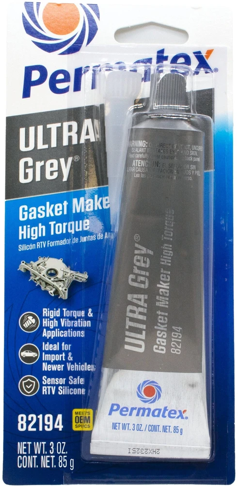 Permatex Ultra Grey sandariklis pakuotėje