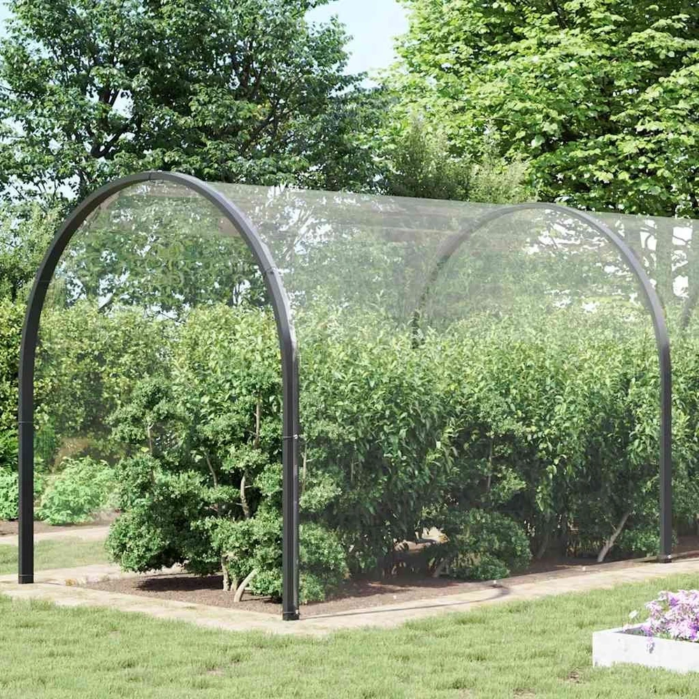 Skaidrus brezentas su ąselėmis 5x12 m PVC