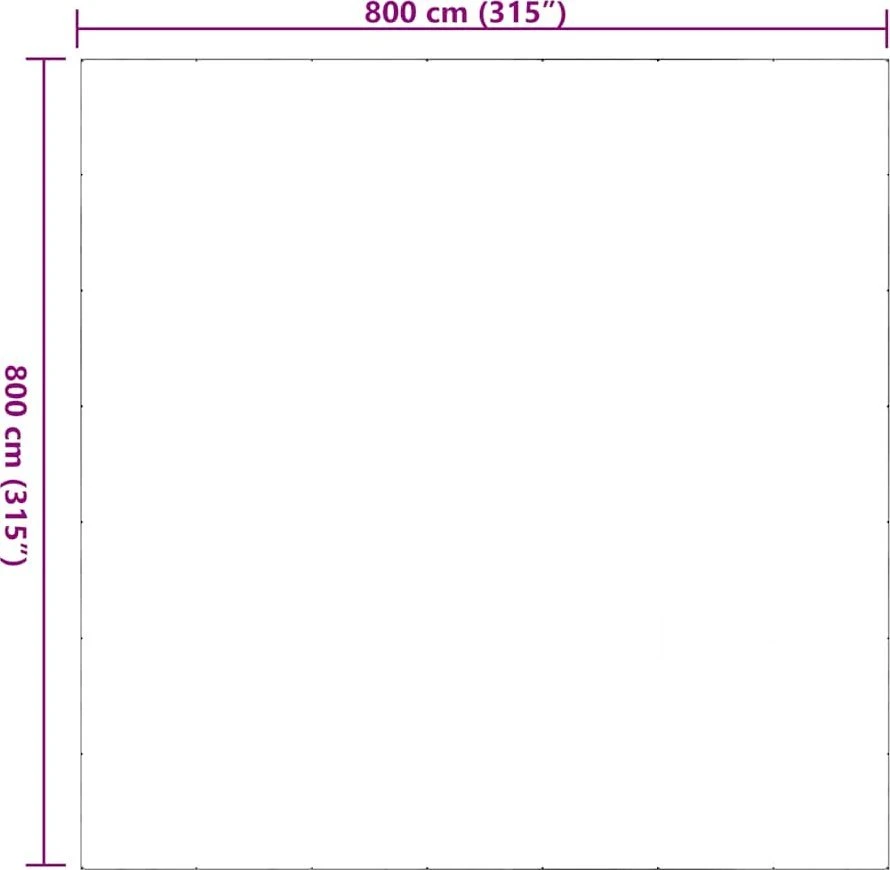 Skaidrus brezentas su ąselėmis 8x8 m PVC