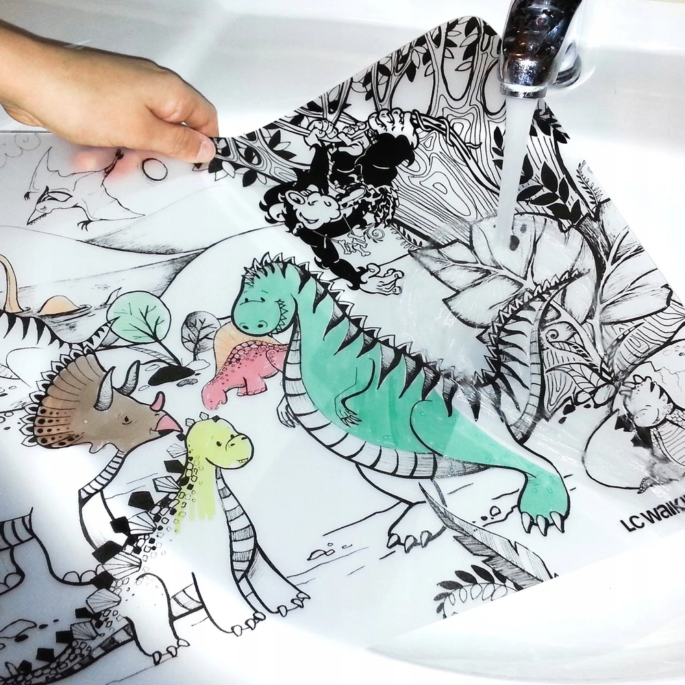 permatomas kilimėlis dinozaurams Juokingas kilimėlis STRIGO
