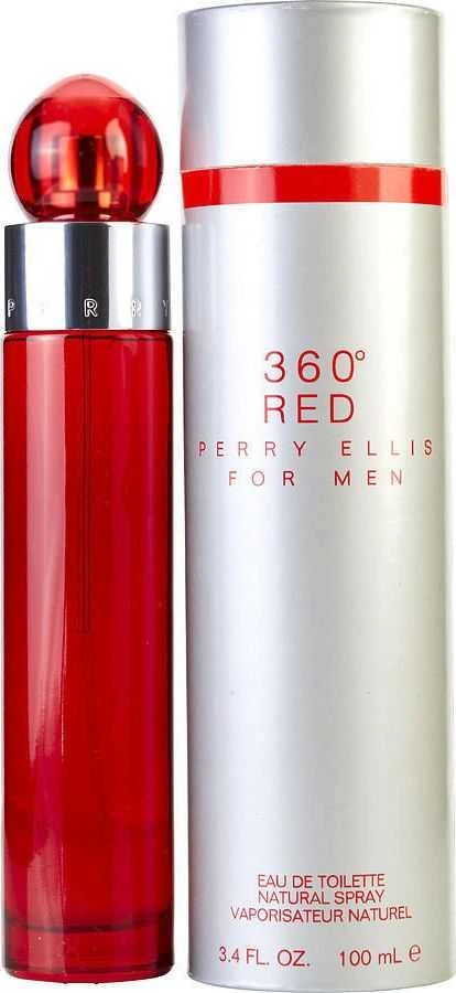 Perry Ellis 360 Raudona EDT tualetinis vanduo vyrams, 100 ml