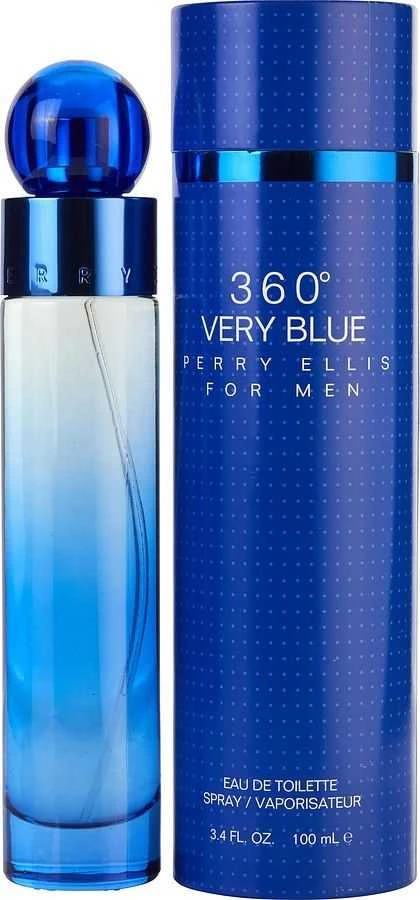 Perry Ellis 360° Very Mėlyna For Men EDT tualetinis vanduo vyrams, 100 ml
