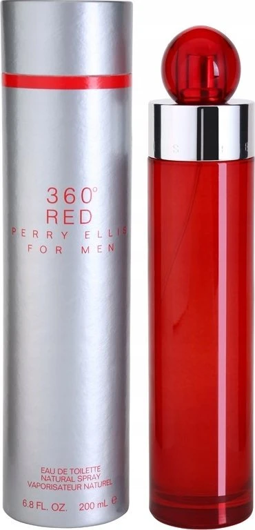 Perry Ellis 360 Raudona EDT tualetinis vanduo vyrams, 200 ml