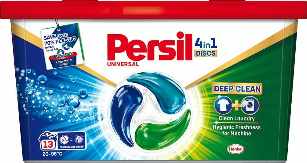 KAPSULĖS SKALB PERSIL DISCS Baltas 13VNT