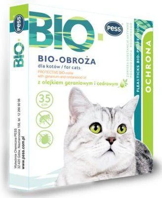 Pess Bio-Protection antkaklis nuo parazitų katėms 35cm