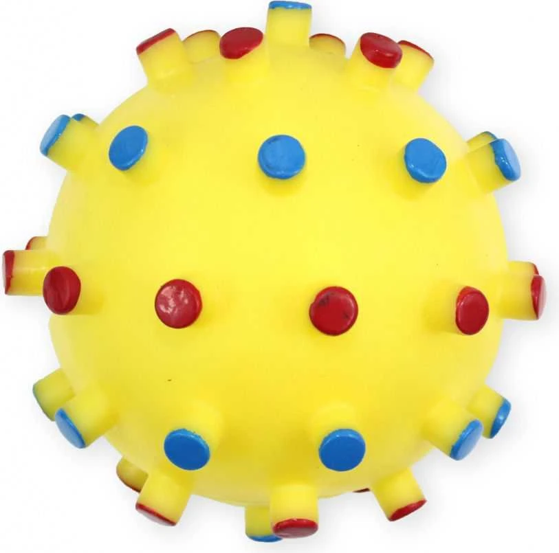 Pet Nova PETNOVA žaislas cypiantis spygliuotas kamuolys 12cm 2vnt