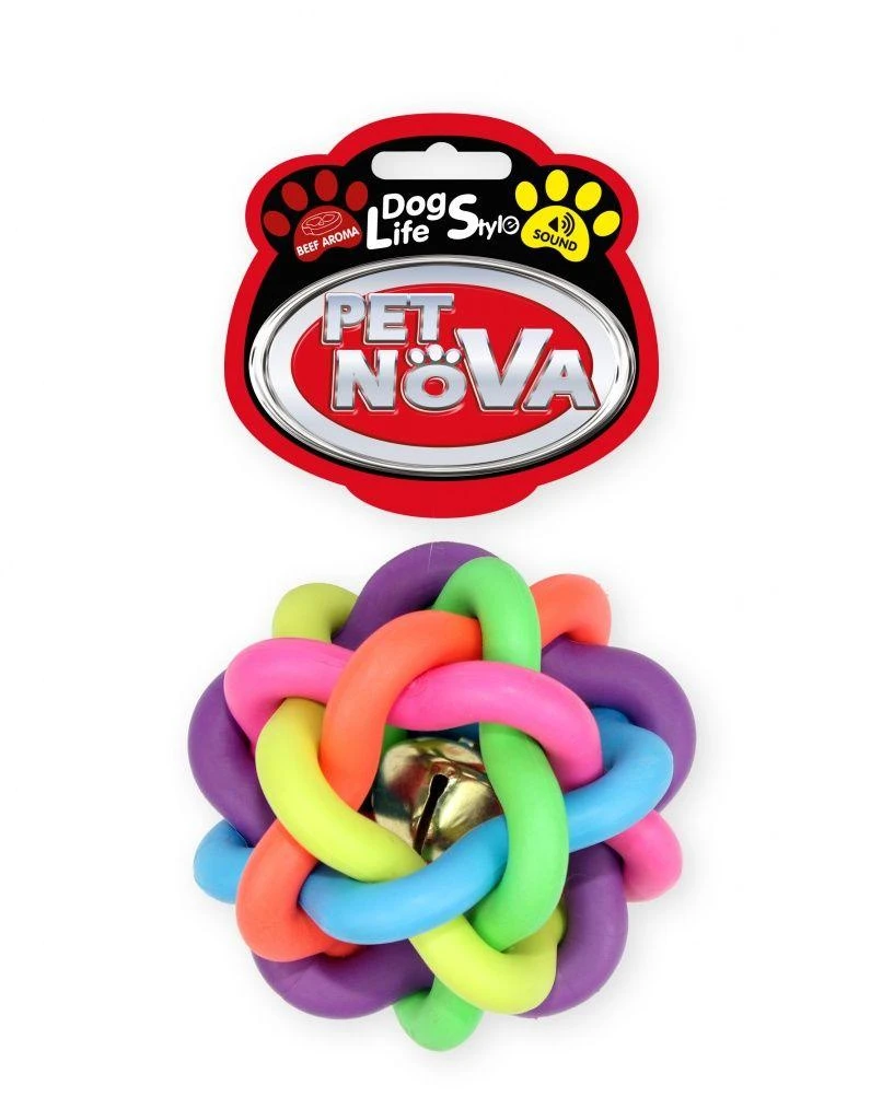 PET NOVA žaislas šuniui atomas su skamb. XL 10.5cm 2vnt